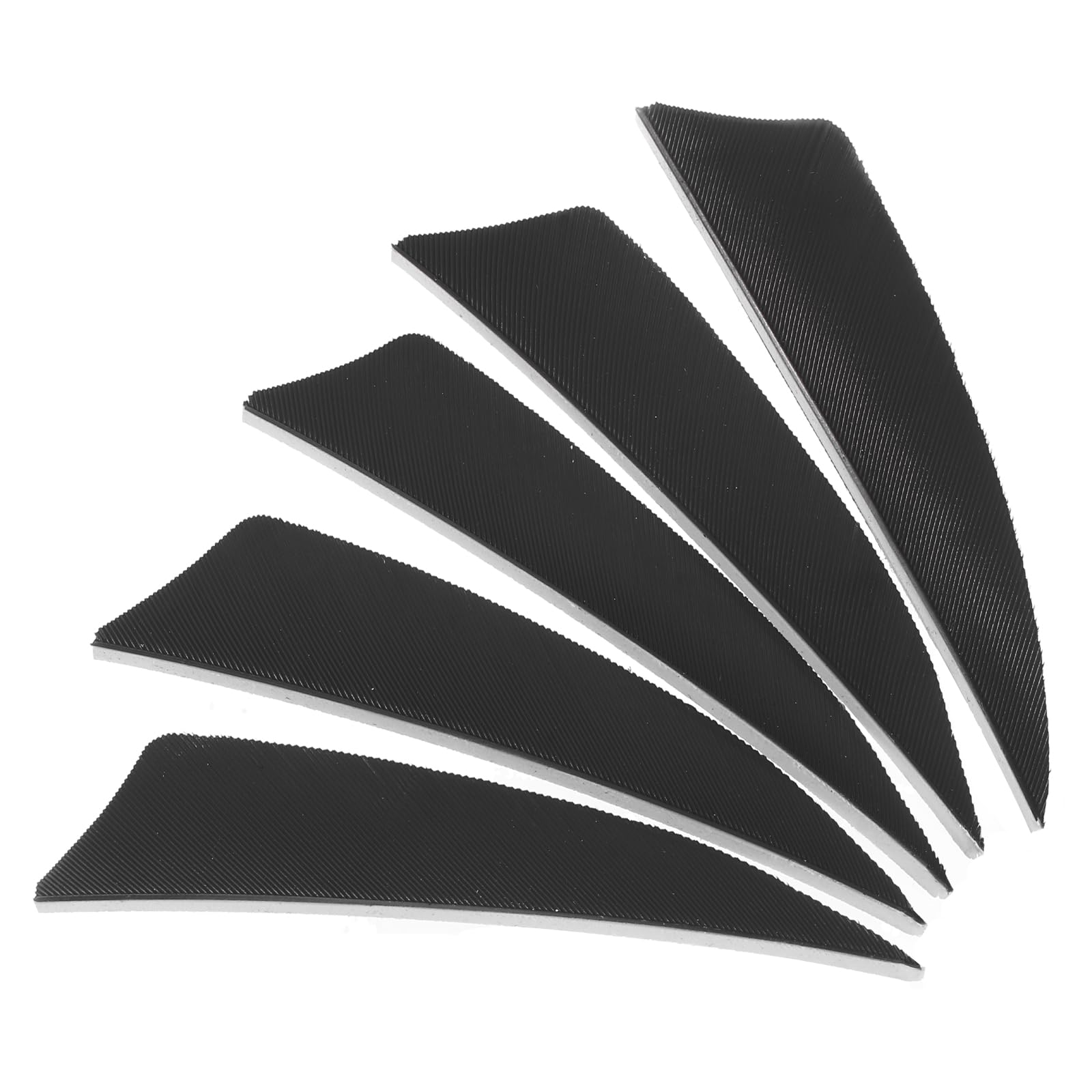 PATIKIL Arrows Vanes 50 Pack 3 Inch Arrow Turkey Feather Fletch Left Wing Fletching Black for DIY Target Shooting