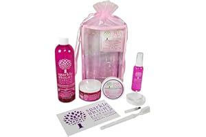 Sparkle Bright All-Natural Jewelry Cleaner - All-In-One Kit - 4oz. Liquid w/ Tray & Small Detail Brush, 12oz. Liquid Refill B