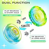 MAGICYOYO Crystal Yoyo K2 Blue Yellow Dual Purpose 2 in 1 Beginner to Expert view 6