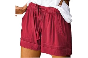 SHOPESSA Womens Shorts Casual Stretch Comfy Pj Shorts for Women Loose Fit Baggy Lounge Trousers Women Running Biker Shorts