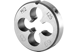 Burkit Metric M12 X 1.25 Round Threading Die, M12 x 1.25 Machine Thread Die Right Hand