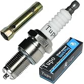 Tupo F6RTC Spark Plug | High-speed Upgrade Version For NGK BPR6ES 7131 6775 4008 BP6ES Bosch WR6DC Champion RN9YC N9YC Denso W20EPR-U Auto-Lite 4263