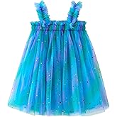 AGQT Baby Girls Tulle Tutu Dress Birthday Party Tulle Babydoll Dresses Size 6M-5T