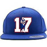 Snapback Blue Buffalo Josh Allen Screaming 17 Logo Hat