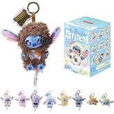 MINISO Disney Stitch Five More Minutes Series, Blind Box Keychain &ndash; Vinyl Plush, Bag Charm, Collectible Surprise Gift for Fans, Single Box (Random Style)