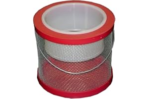CHALLENGE PLASTICS Challenge 50297 Round Cricket Cage, 6-Inch, Red