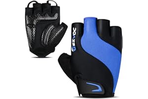 GEZVOC Cycling Gloves Bike Gloves Biking Gloves for Men Women with Shock-Absorbing Pad, Extra Grip,Flexible and Comfortable Fit,Light Weight,Breathable Mountain Bike Gloves