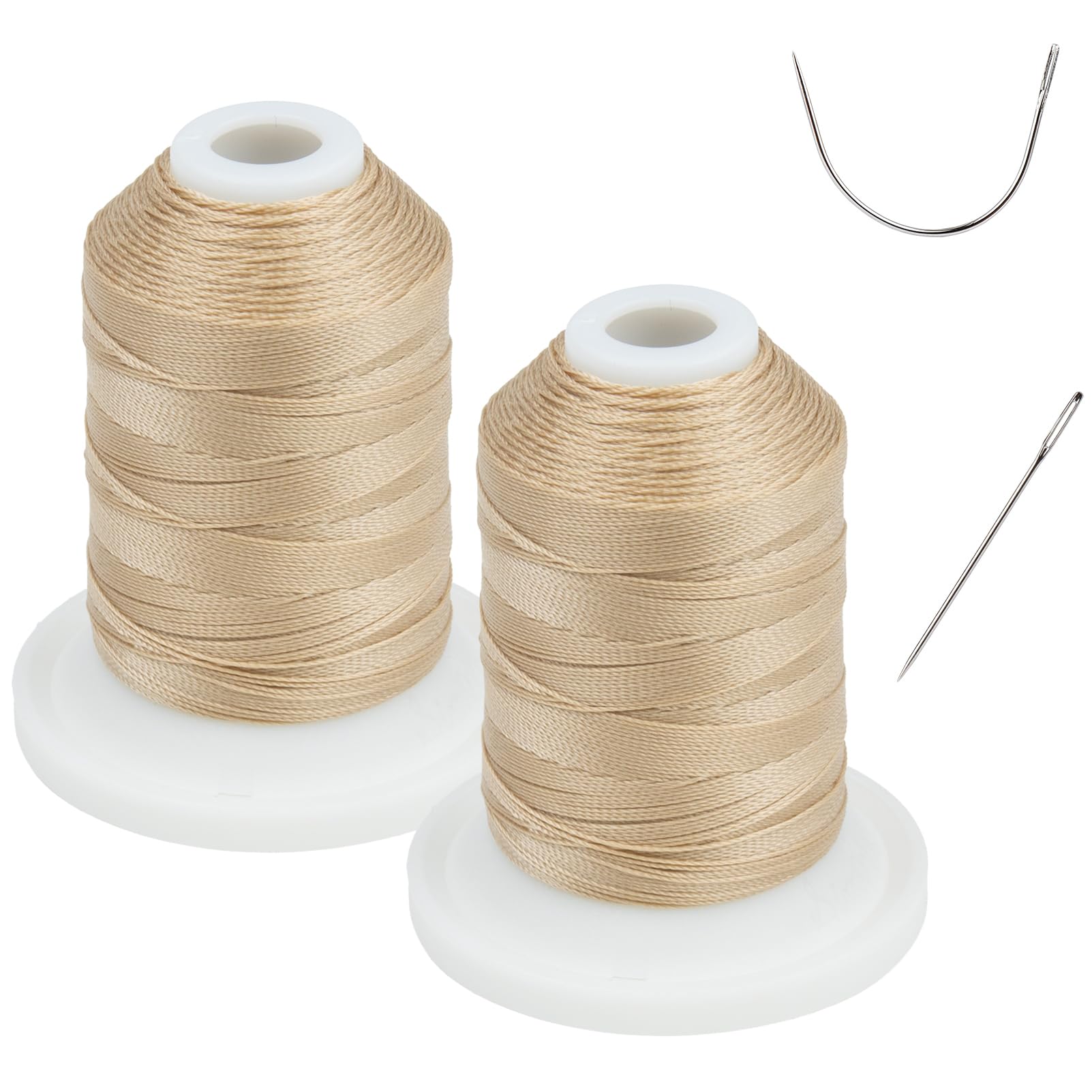 UV Resistant - Simthread 100% Polyester - Tex 69 Bonded Yarn (12wt) - 227m x 2 NP-Buff Spools