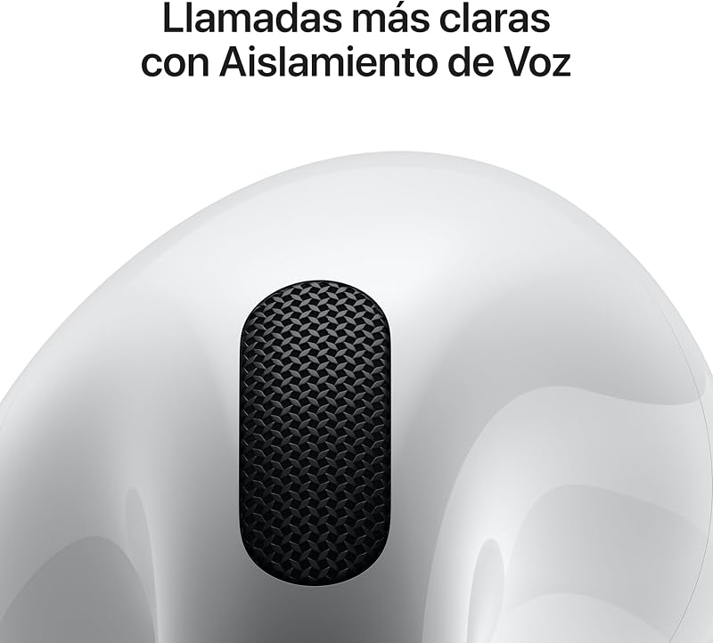 AirPods 4, Auriculares inalámbricos, Bluetooth, con Audio Espacial Personalizado, Resistentes al Agua y el Sudor, Estuche de Carga USB-C, Chip H2 y hasta 24 Horas de autonomía