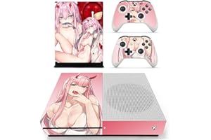 Vanknight XB One Slim S Console Skin Wrap Decal Skin Hot Anime Girl Vinyl Stickers for XB One S Console Controllers Anime Lad
