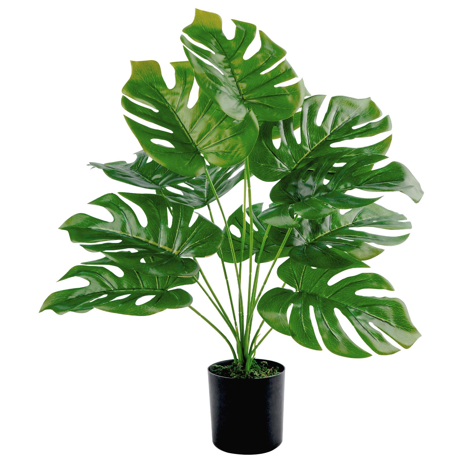 Toopify 19" Large Fake Plants Artificial Palm Tree in Pot for Indoor