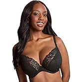 Panache Women's Envy Underwire Stretch Lace Plunge Bra | Non-Padded Deep Neckline, Extra Support for Fuller Busts