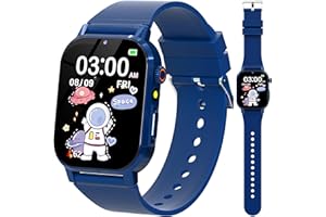 CITFIS Kids Smart Watch Boys, Smart Watch for Kids Age 5-12 with 32 Puzzle Games 12/24 Hr Camera HD Touch Screen Video Music Alarm Pedometer Audiobook Flashlight Birthday Gifts Toys for 6 7 8 9 10 Years Old