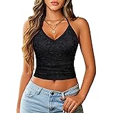 Avidlove Sexy Tops for Women Lace Camisole Y2k Halter Crop Top Slim Going Out Outfits 2025 Trendy