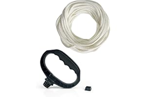 YAMAKATO Recoil Starter Handle with 4.0mm*16ft Pull Rope for MTD Troy-Bilt Honda Predator Generac Champion Generator Washer Lawn Mower Trimmer Snowblower Small Engine Pull Cord Replacements