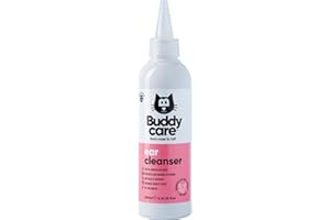Cat Ear Cleanser by Buddycare | Soothing Ear Cleaning Solution for Cats with Easy-To-Use Applicator | Naturally Derived Ingredients With Aloe (200ml) Remove Dirt & Excess Moisture from your Cat's Ears