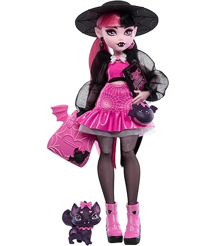 Amazon.com: Monster High Monster Ball Doll, Draculaura in Party Dress with  Themed Accessories Including Chocolate Fountain : Pet Supplies