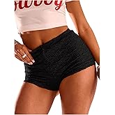 RoseSeek Women's Floral Lace Drop Waist Booty Shorts Skinny Y2k Summer Mini Shorts