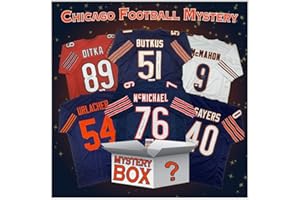 HOFSM.COM HALL OF FAME SPORTS MEMORABILIA Autographed/Signed Chicago Football Jersey Mystery Box with PSA JSA or Beckett COA