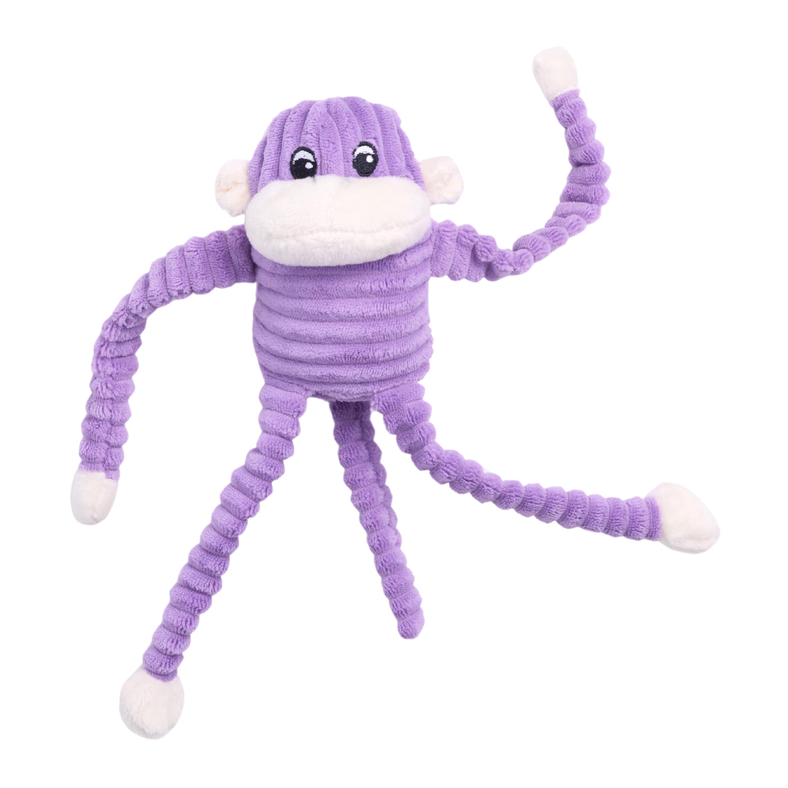 ZippyPaws Spencer Crinkle Monkey - Purple - Small