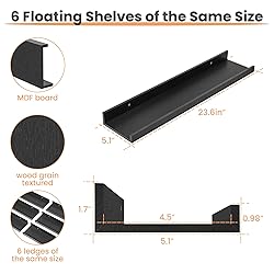 upsimples Floating Shelves for Wall, Wall Shelves