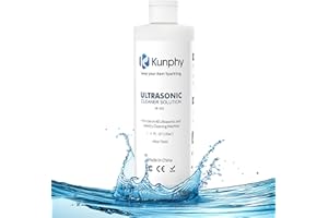 kunphy 2024 Ultrasonic Jewelry Cleaner, Professional Ultrasonic Cleaner Solutions for Use in All Ultrasonic Cleaner Machines, Jewelry Cleaner Solution for Diamond, Gold, Silver, Gemstones, 4 Ounces