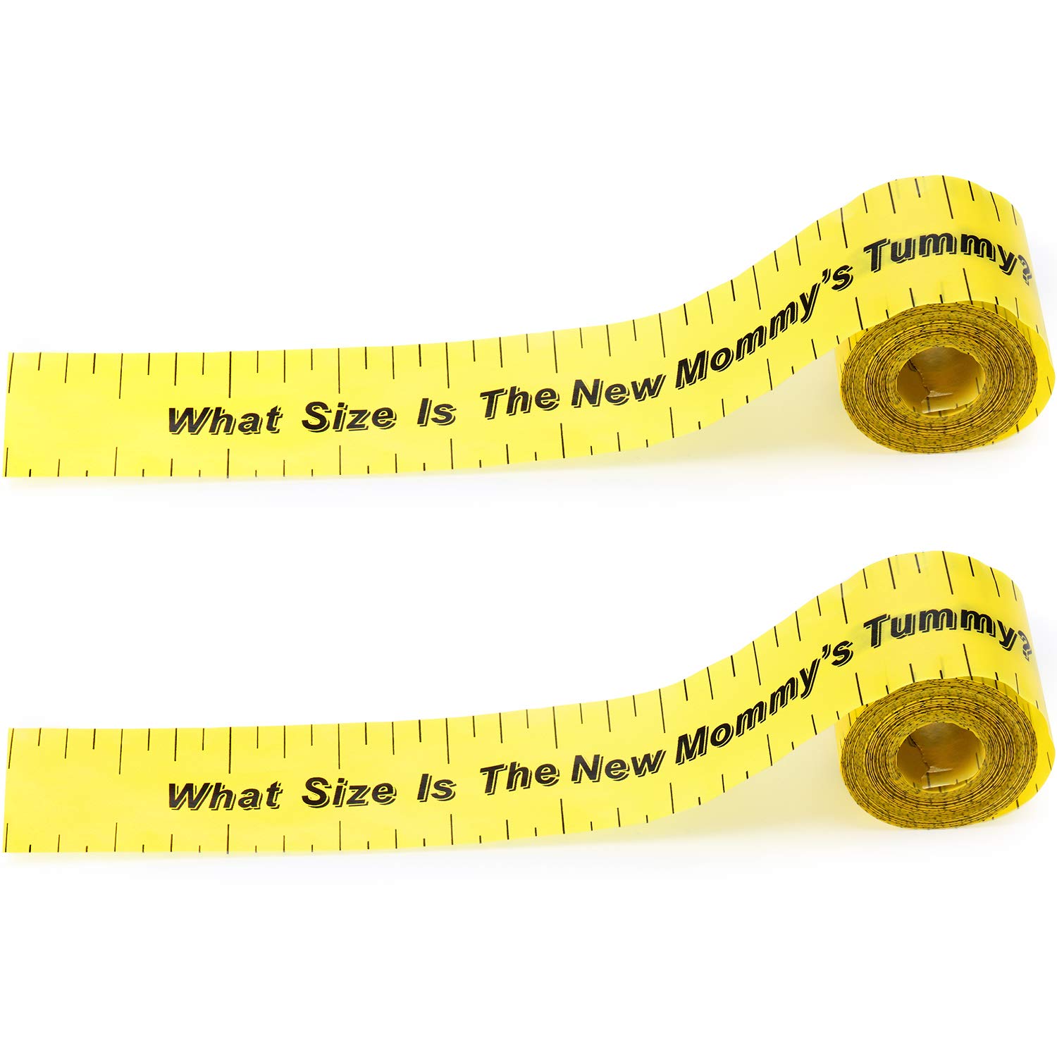 Photo 1 of 2 Rolls 2in x 150ft Baby Shower Measuring Tape Tummy Measure Belly Game for Baby Shower Party Supplies
