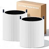 2 Pack 511 Replacement Filter Compatible with Blueair Blue Pure 511 Air Purifier, 2-in-1 True HEPA Filter and Activated Carbon Filter