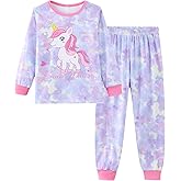 Mikrdoo Girls Pajamas Set Long Sleeve Tie Dye 2-Piece Kids PJs Sleepwear Size 4-14 Years