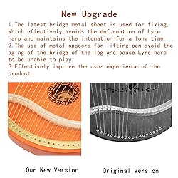 Miwayer Lyre Harp 7, 10, 16, 19, 21 Strings Musical