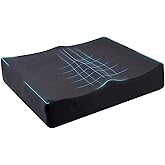 Yuwe Extra Large Seat Cushion - Memory Foam Seat Cushion, Office Chair Cushion, Ergonomic Chair, Car Seat Cushion Sciatica & Tailbone Pain Relief Cushion