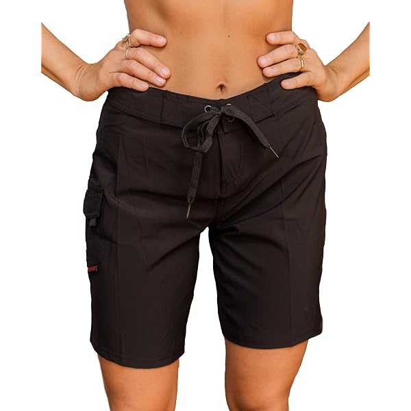 Short De Bain Surf Leilami Femme - Taille 10 - Noir - Polyester Léger - Neuf étiqueté