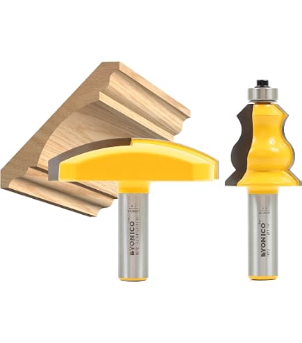 Amana Tool 54414 Kronenfräser Mit Hartmetall – Für Große Leisten Und Möbel, 1-3/4 Radius, 2-1/4 Durchmesser
