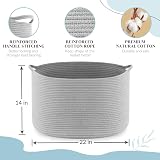 Maliton Grey Storage Basket 50x35 cm 68L Foldable Laundry Toy Organizer view 2