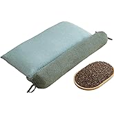 2-in-1 Detachable Innovative buckwheat Pillow, 3 Modes: Skin-Friendly, Breathable, Curve-Fitting, 3-Point Support for Neck/Shoulder/Head, aids Joints, deep Sleep, Multi-Protects Cervical Spine