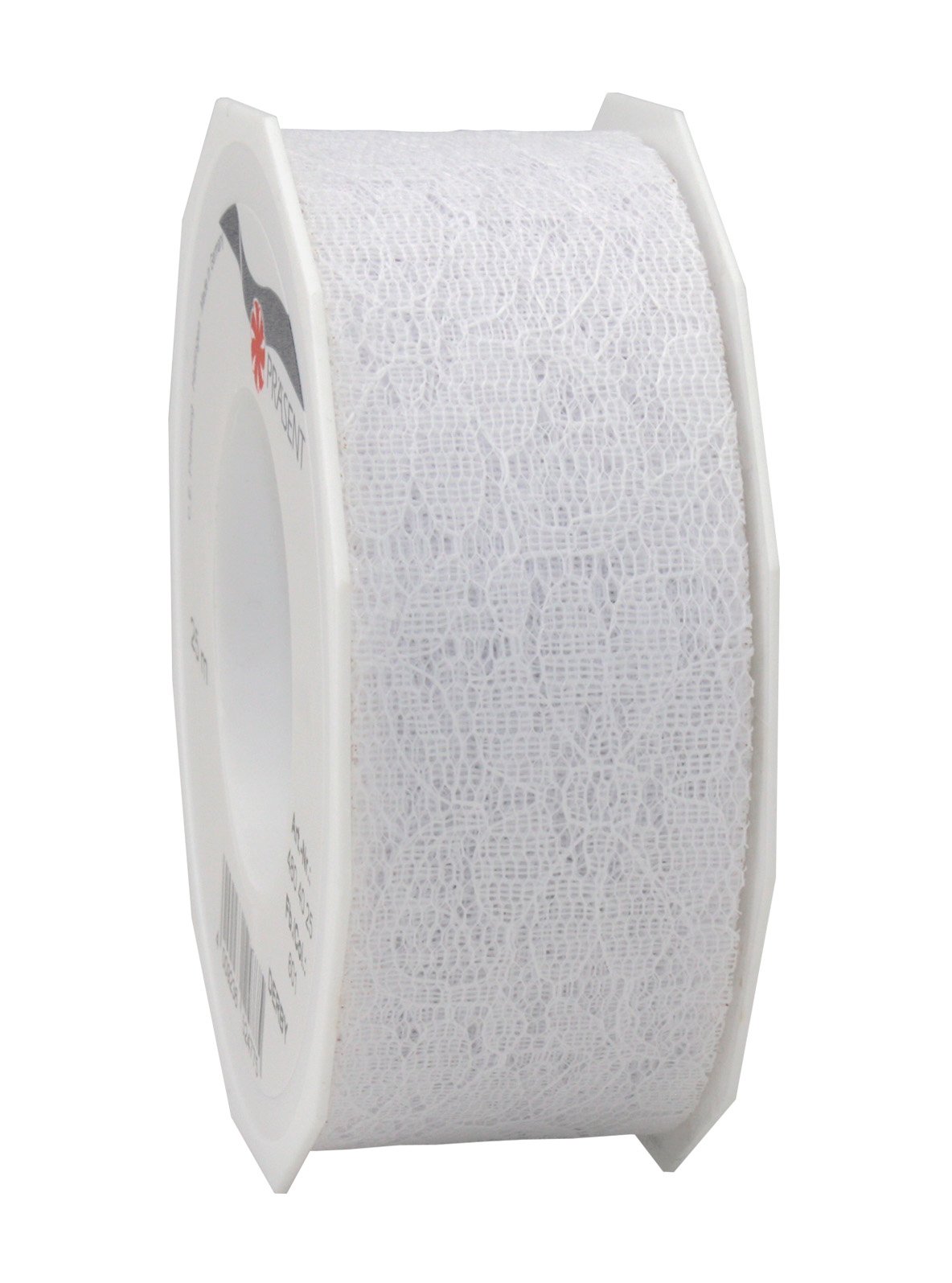 PRÄSENT C.E. Pattberg DERBY Decorative Ribbon in White, 27 yards of Lace Ribbon for Gift Wrapping, 1.6 inches width, Accessories for Decoration & Handicrafts, Decoration Tape for Wrapping Presents