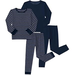 Jimonda Bamboo Viscose Toddler Kid Pajamas Set Boys/Girl Striped Sleepwear | Ultra-soft breathable viscose, Skin-friendly,tag