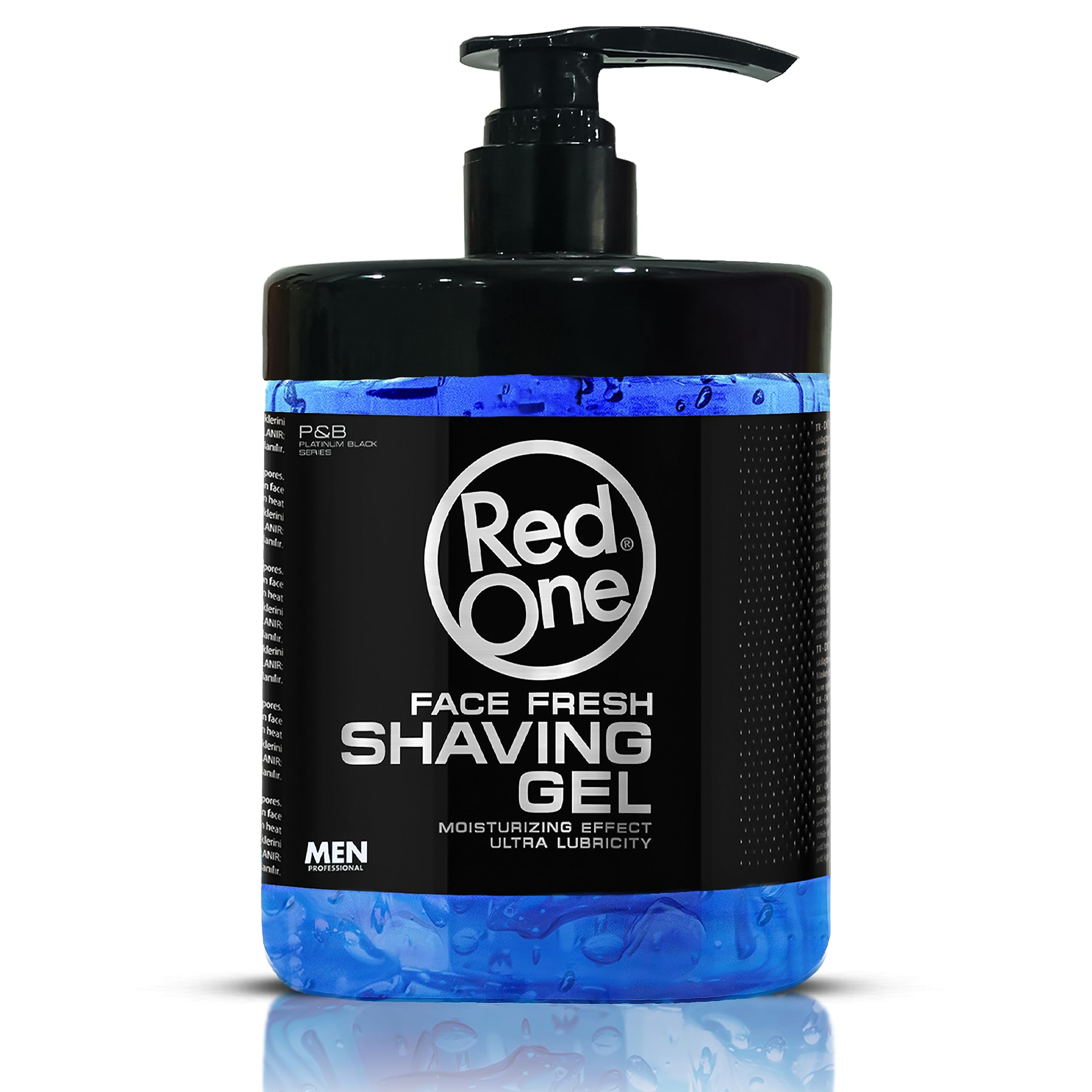 Redone Shaving Gel Face Fresh 1000 ml – Transparent No Foam Shaving Gel for Men | Perfect for Clean Contours, Smooth Glide & Precise Shaves | Professional Barber Quality