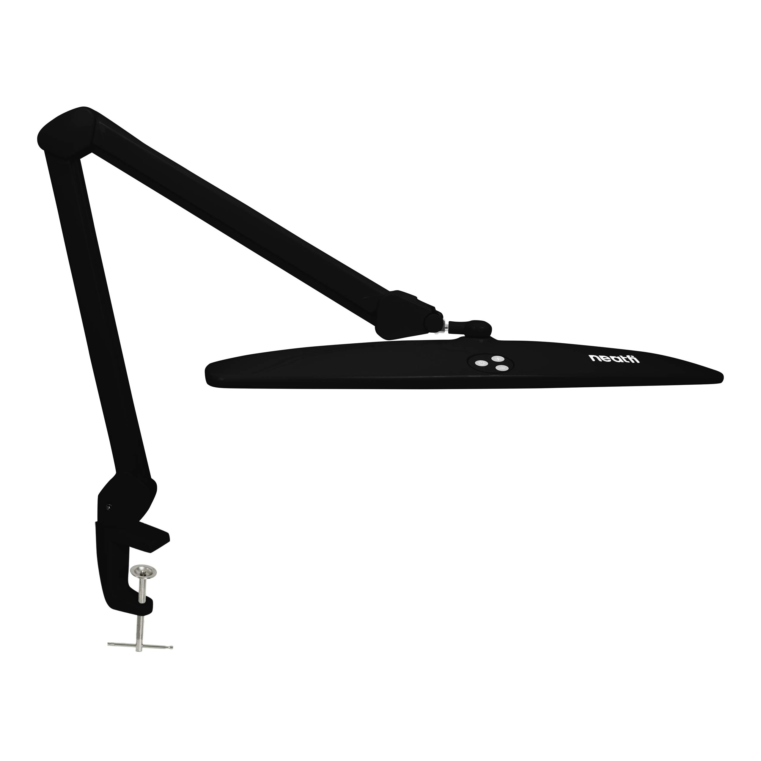 Neatfi Elite HD XL Desk Lamp – 1,600 Lumens, 58 cm Wide Head, 6500K Daylight | Non-Polar Dimming, Adjustable | Office, Study & Home Workspace (58cm, Black)