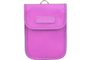 Wisdompro RFID Key FOB Protector for Car Key Signal Blocking, WP4697 Faraday Bag for Anti-Hacking, Anti-Theft Pouch