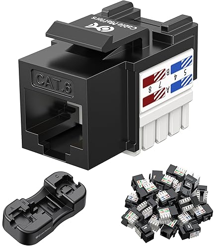 deleyCON 4 Stuks CAT 7 Koppeling Keystone Metaal 2x RJ45 Connector Voor RJ45 Patchkabel 600 MHz 10 Gbps LAN DSL Ethernet en te Gebruiken als Keystone - Zilver