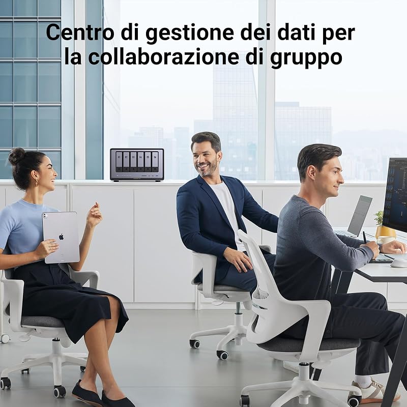 NASync DXP6800 Pro NAS 6 vani per team e aziende (senza HDD)
