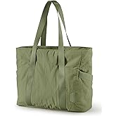 BAGSMART Tote Bag for Women, Tote Bag with Zipper Work Tote with Compartments Nurse Shoulder Hanbag for Travel, Gym