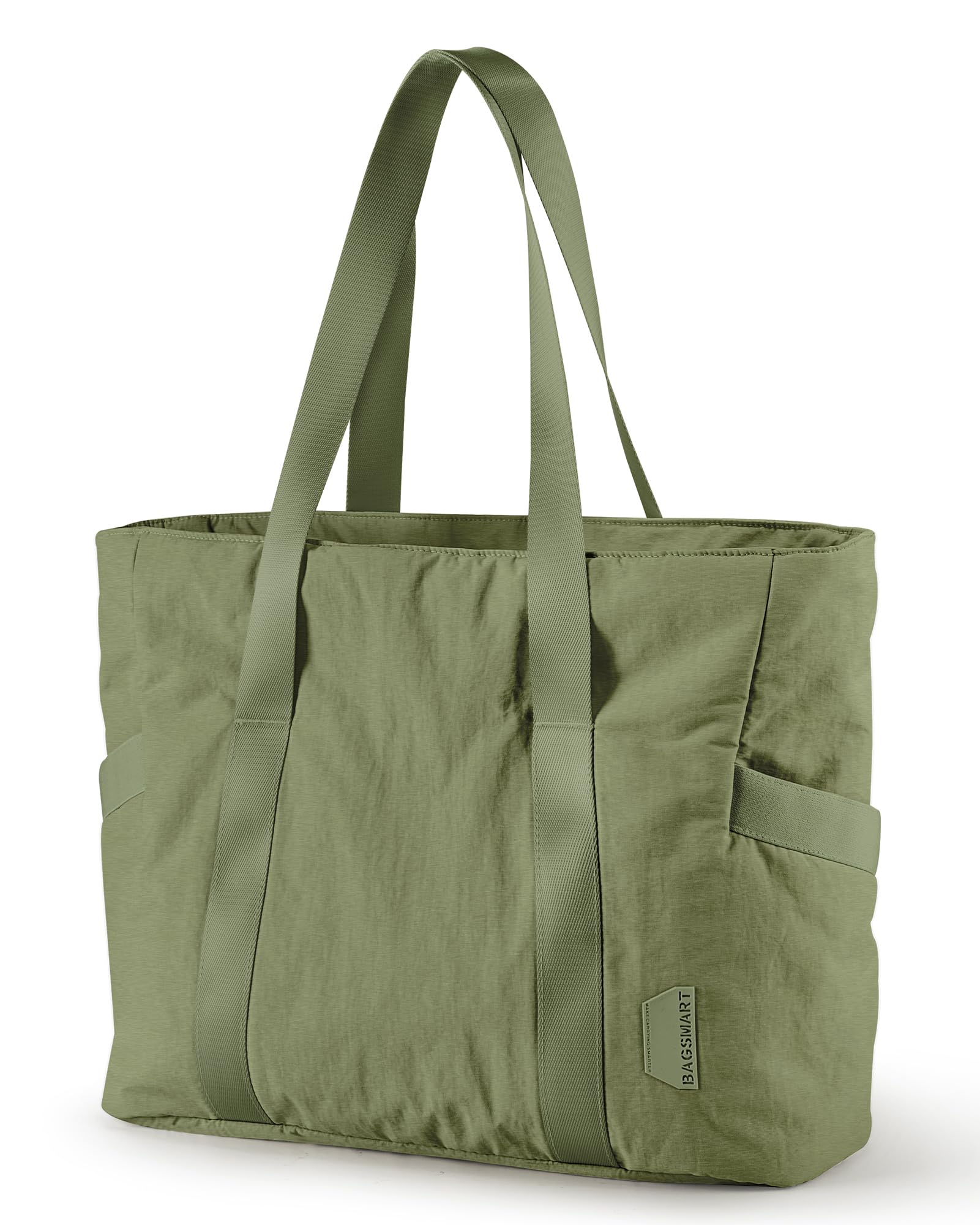 BAGSMART Tote Bag for Women, Tote Bag with Zipper Work Tote with Compartments Nurse Shoulder Hanbag for Travel, Gym Image