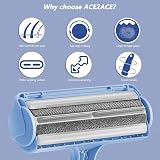 ACE2ACE Pet Hair Remover Reusable Lint Roller for Furniture Blue view 4