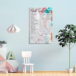 JBBGO Nail Price List Poster for Beauty Salon