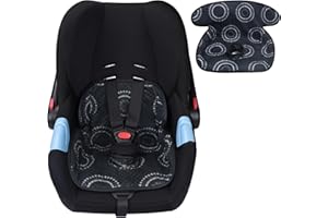 LITTOBEBE Piddle Pad, Car Seat Potty Training Protector, Baby Waterproof Car Seat Cover with Anti-Slip Backing, Machine Washable Liner for Toddler Carseat, Stroller (Black)