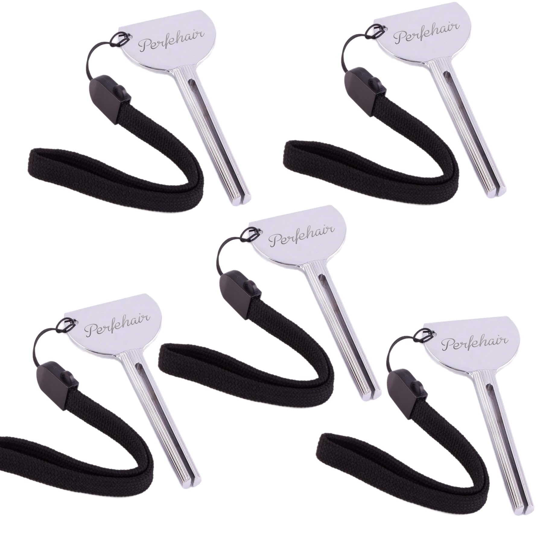 PERFEHAIR 5-Piece Metal Tube Squeezer Keys Set, Toothpaste Roller and Hair Dye Dispenser Tool