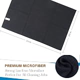 VIVOTE Microfibre Tea Towels 40x56cm 380gsm Black No Fluff Quick Dry Laundry view 7