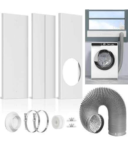 Indoor Dryer Vent Kit AC Infinity Window Duct Kit, Universal Vent